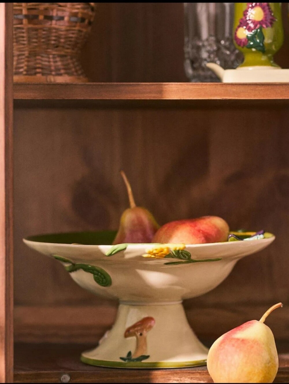 Anthropologie, The Faye Icon Stoneware Pedestal Bowl